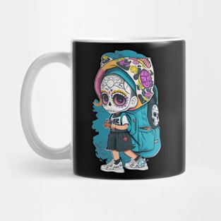 skull school girl Mug